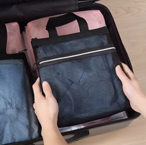Portable Storage Bag Mesh Netting Wash Bag Toiletries Bag Travel Organiser Make Up Bag
