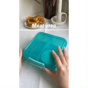 SISTEMA Bento Style Plastic Lunch Cube Box With Yogurt Pot