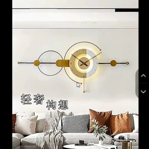 CT222C060 INTERY นาฬิกาแฟชั่น Wall Clock Art นาฬิกาติดผนัง ไฟติดผนัง