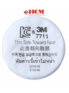 Tấm Lọc Bụi 3M 7711 Tấm lọc thô lọc bụi mịn dạng tròn 3M dùng cho mặt nạ bảo vệ hô hấp một phin lọc