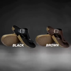 Sendal Carvil Pria Original Sandal Jepit Cowok Carvil Benzo 01 Casual Hitam Size 39 s/d 44 Murah Premium - Black