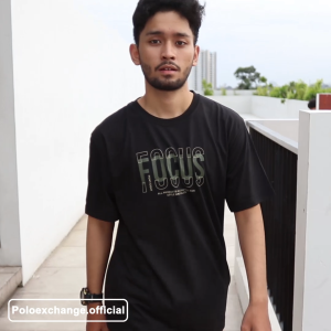 Baju Kaos Branded Terlaris Untuk Pria Nongkrong Wanita Santai Sablon Point 8 Focus - 330018