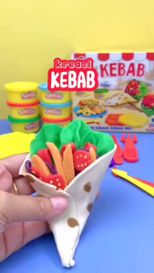 Mainan Kerajinan Anak Yang Menarik Fun Doh Kebab Edisi Makanan Yang Unik 28205 | Mainan Anak Murah Dan Bahan Premium Tidak Mudah Rusak Fundoh Plastisin Mainan Lilin Yang Bisa Di Bentuk Dengan Variasi Makanan | Set Hadiah Anak Fun Color Fun Time