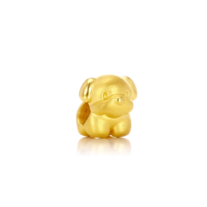 Chow Sang Sang 周生生 Charme 999 Gold Dog 89806C (Bracelet Not Included)