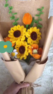 Mekanisme Kawat Bulu Mainan Anak Craft DIY Kerajinan Tangan Pipe Cleaner Beludru Untuk Bunga