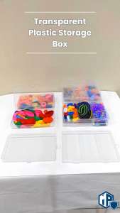 Transparent Plastic Storage Box | Multi-compartment Box | Thread Storage Box | Stationery Box | Jewelry Storage Box