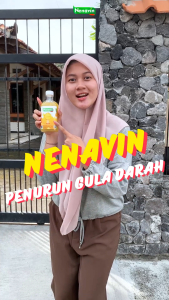 Cuka Nanas Nenavin 300ml Turunkan Diabetes Turunkan Kolestrol Gula darah - Halal - BPOM - COD