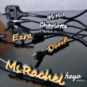 heyomakers | Personalised Phone / Laptop Cable Clip | Corporate Gift | Teachers Day Gifts