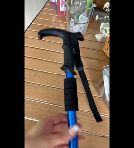 ไม้เท้าเดินป่า ไม้เท้าพับได้ ไม้เท้าช่วยเดินTrekking Poleไม้เท้าปีนเขา ไม้เท้าคนแก่ ปรับความสูงได้ Walking Stickใช้ได้ทั้งคนเดินป่าและผู้สูงอายุ