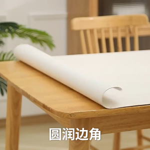 Taplak Meja Kulit Sintesis Premium Aesthetic Anti Bekas Noda Minyak Waterproof