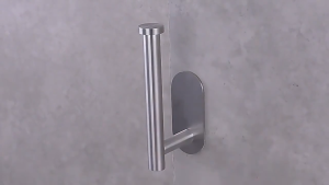 Stainless Steel Toilet Tissue Paper Holder Self Adhesive Toilet Tissue Rack No Drilling Paper Holder Insert Bathroom Kitchen Roll Paper Storage Hanger