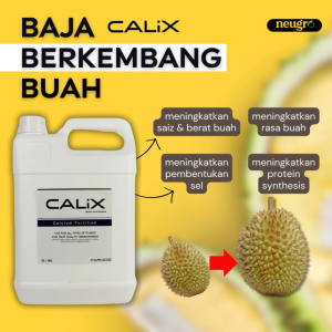 Neugro CALIX 4L Baja Kalsium Vitamin Foliar Baja Meningkat Kualiti Buah Tambah Berat Calcium Fertilizer Improve Fruits Quality Weight 提升果实品质 坐果率