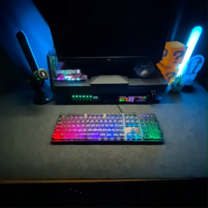 คีย์บอร์ด IWACHI K6 Luminous Game Keyboard มีไฟRGB แป้นEN/TH เสียงเงียบ 104ปุ่ม