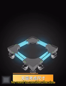 【Super strong】Washing Machine Stand Base Ajustable Refrigerator Stand Roller Refrigerator Base Fridge Stand Mover Load 300KG 360 DegreesMovable Stand Roller Universal