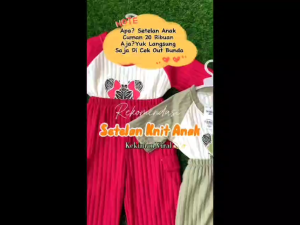 Setelan Knit Kuromi Anak 1-10 Tahun: Baju Anak Berkualitas Tinggi