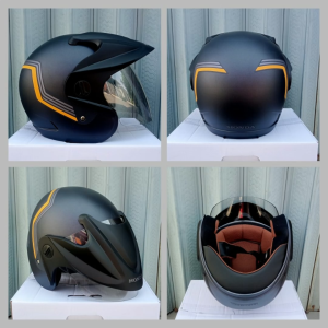 (BLV2) Helm HONDA Terbaru BLUE V2 ORIGINAL AHM