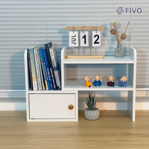Kệ Sách Gỗ Mini Để Bàn Đa Năng FIVO FB23 Điều Chỉnh Linh Hoạt Lắp Ghép Tiện Lợi Trang Trí Góc Làm Việc Và Học Tập