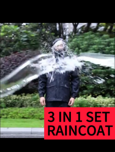 raincoat for motorcycle rider waterproof for men heavy duty rainsuit with faceshield waterproof kapote over all makapal original rainwear jacket suit 2pcs sets jacket and pants thickened reflective strip lightweight rainstorm split poncho gear Reusable