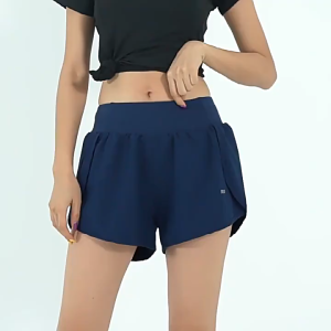 FitYoga Sports shorts female quick-drying anti-glare loose yoga pants running breathable fitness pants high waist summer five training