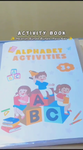Aktivitas Belajar Alfabet untuk Anak Usia 3+ Tahun: Buku Wipe & Clean PAUD TK