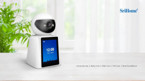 SriHome SH053 Video Calling Smart Camera CCTV with LCD Screen 1-Key Video Call Phone View Two-Way Voice Night Vision