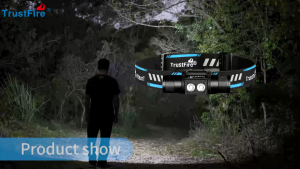 TrustFire H5R LED Headlight Flashlight 600lm headlamps Rechargeable 150° Irradiation Range IP68 Waterproof for camping/night fishing/hiking