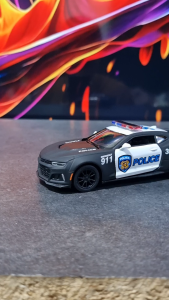 Diecast Miniatur Mainan Mobil Polisi Chevrolet Camaro ZL1 2017 Buka Pintu Besi Metal
