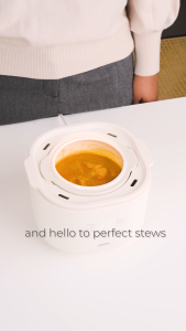 min Stewing Pot (1L) 1-to-1 Warranty & Free Shipping 炖锅 [Periuk Rebus] Stew Braise & Steam in One Touch