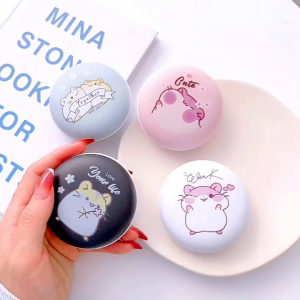 [XY-18] Set Headset Earphone Kartun HAMSTER Tikus Lucu / Wadah Earphone Motif Hewan HAMSTER Imut