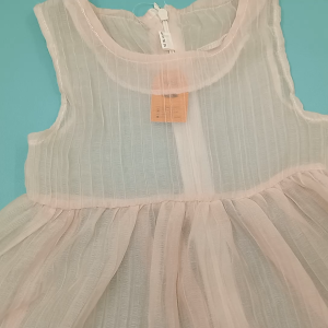 Dress Bayi Anak Perempuan Chiffon Transparan Set dengan Tas Bentuk Bear Outer Dress 4425 Venrc Wakakids