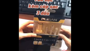 (Chính Hãng Pugan) Tẩu Sạc Pugan 4.8A/6.0A Kèm Dây Sạc 3 Đầu Cao Cấp Sạc Nhanh Điện Thoại Và Thiết Bị Điện Tử