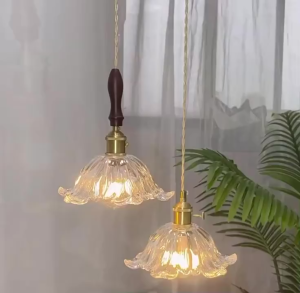 Lampu gantung kaca LED lampu hias Gantung lampu gantung ruang tamu Lampu Ruang Makan Lampu Plafon