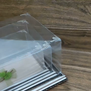 KOTAK HANTARAN SESERAHAN PERNIKAHAN FRAME FIBER PREMIUM TUTUP MIKA ISI 3