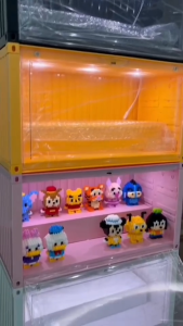 container box ตู้คอนเทนเนอร์ใส่โมเดล ตู้ไฟใส่โมเดล ตู้โชว์โมเดล ซ้อนทับได้ ใส่กล่องสุ่ม blindbox โชว์โมเดล