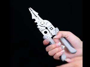 Tang Dekrustasi Kupas Potong Lilit Belah Crimping Skun Buka Baut Kabel Listrik 27 In 1 Multifungsi Wire Stripper