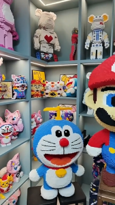 卡通动画积木儿童益智拼插小盒积木 Cute Cartoon building blocks childrens educational puzzle small box building blocks
