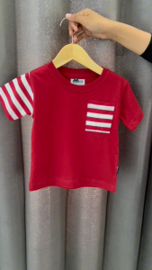 byrazi Baju Anak Couple Pria Wanita Merah Lengan Pendek