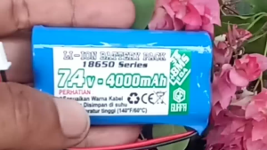 Baterai 2X 18650 4000mAh 7.4V BMS 2S 4.5A Konektor JST 2 PIN