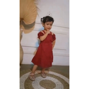 BAJU DRESS ANAK PEREMPUAN SASYA USIA korea style 2 - 5 TAHUN