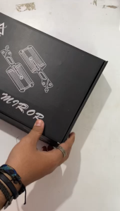 SPION REAR MIRROR KOTAK BLACK FULL COLOUR MATIC SPORT UNIVERSAL