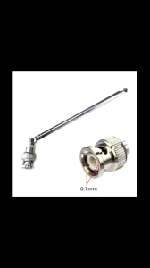 [HCM] ĂNG TEN FM BNC DÀI 76CM BẰNG THÉP KHÔNG GỈ