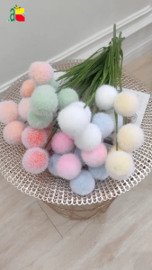BUNGA ARTIFICIAL POM-POM RUMPUT MY B8124 BUNGA PLASTIK DEKORASI WEDDING RUMAH