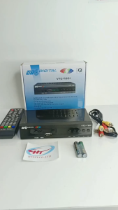 Đầu Thu Truyền Hình KTS DVB-T2 VTC T201 + ANTEN KHUẾCH ĐẠI AVG