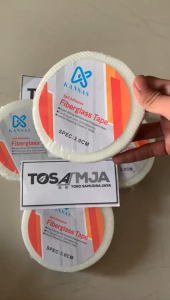 TERMURAH LAKBAN Fiber Tape 40m x 5cm 3cm / perekat perban solasi GRID gypsum SUPER KUAT / merk KANSAS