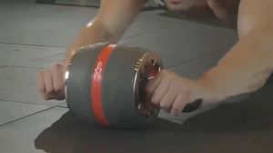 SPEEDS AB Whell AB Roller + Resistance Bands Alat Push Up Big Wheel Roda Fitness Alat Olahraga Portable 009-10