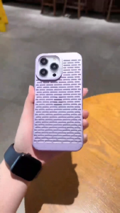 🇹🇭🔥รุ่นใหม่🔥 เคสไอโฟน การออกแบบช่องระบายความร้อนแบบตาข่าย ให้ความรู้สึกโลหะขั้นสูง สำหรับ15 14 13 12 Pro Max 14 15 Plus เคสระบายความร้อนแบบแข็งระบายอากาศได้