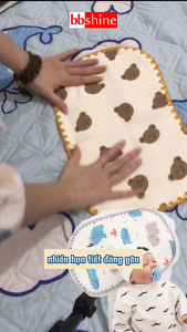Gối cho bé sơ sinh 10 lớp mềm mại cao cấp BBShine Gối xô sơ sinh cho bé nhiều họa tiết đáng yêu - SS041