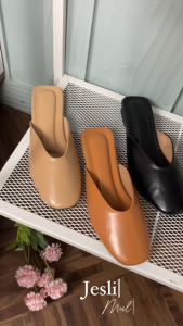 ZEMORA Jeslin Slip On Mules Sendal Wanita Hak 2 CM