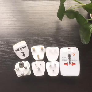 Colokan Listrik Kaki Dua 2 Pin US Gepeng Type A Travel Adaptor Type I Kaki Tiga 3 Pin AU Pipih