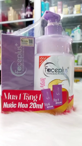 ( Mua 1 tặng 1 nước hoa Faceplus+ 20ml) Sữa tắm hương nước hoa Faceplus+ 800ml ( dạng sữa) -  màu hồng